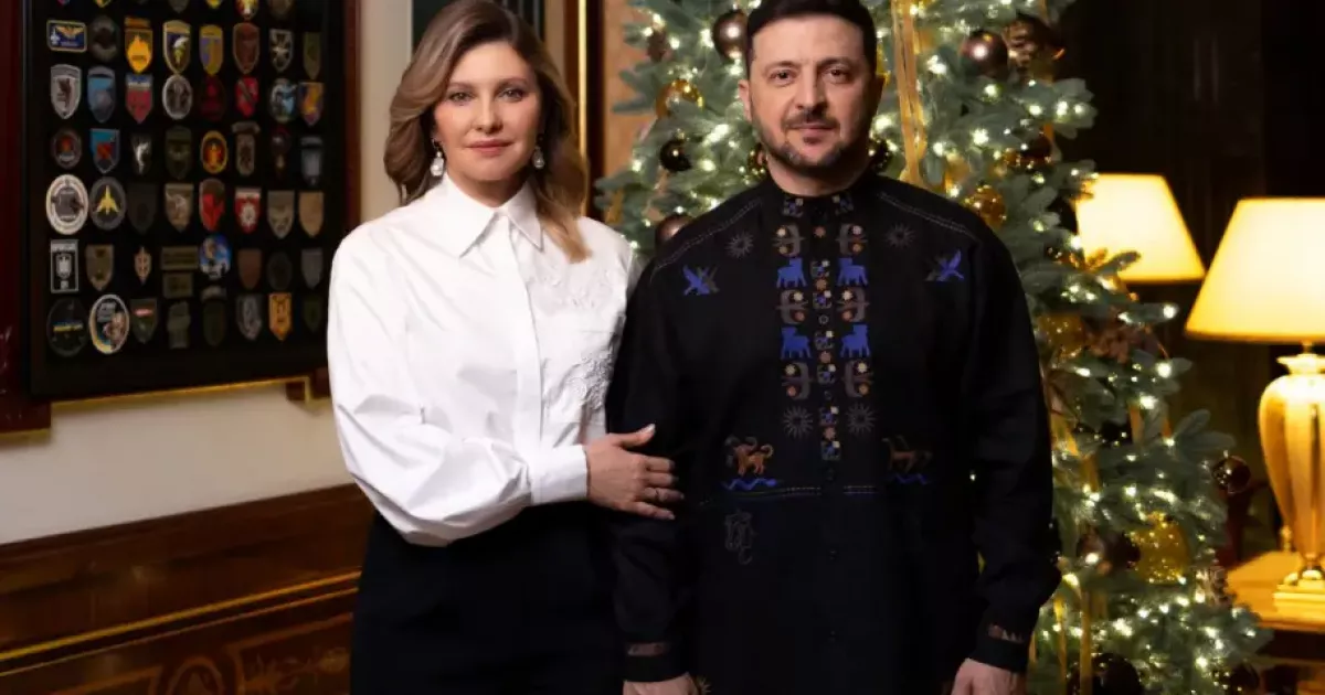 «Віримо в мир»: Зеленський разом із першою леді привітав українців з прийдешнім Новим роком