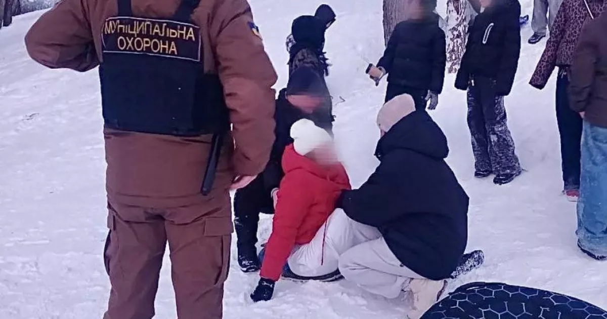 Зимові розваги з наслідками: у парку «Відрадний» прогулянка на санках закінчилася госпіталізацією