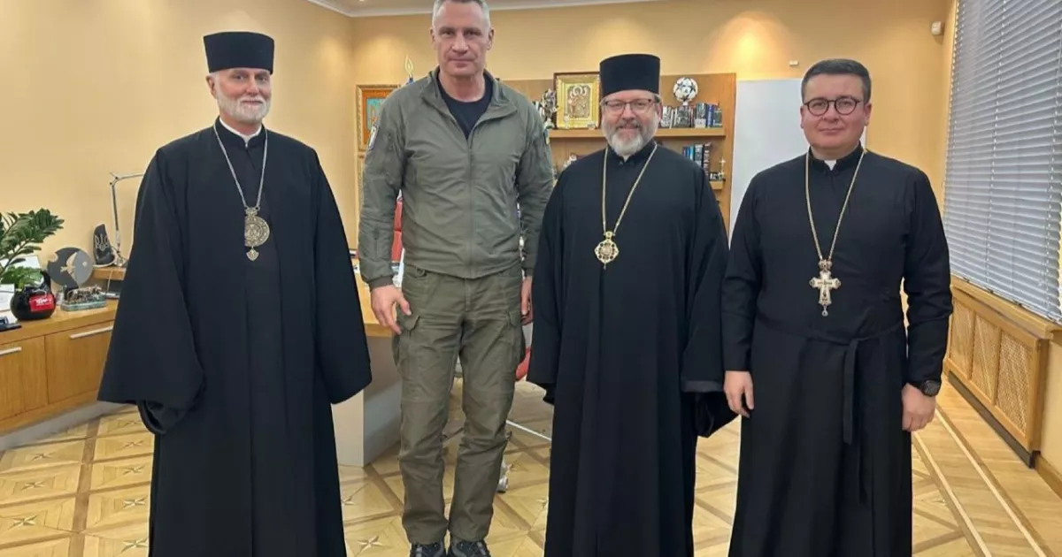 УГКЦ підтримує Київ у війні та зимових випробуваннях: Святослав зустрівся з Кличком