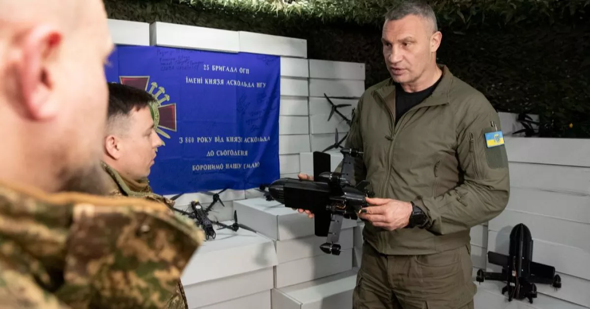 Кличко передав 1200 дронів бійцям Нацгвардії: серед них — 620 перехоплювачів для захисту Києва