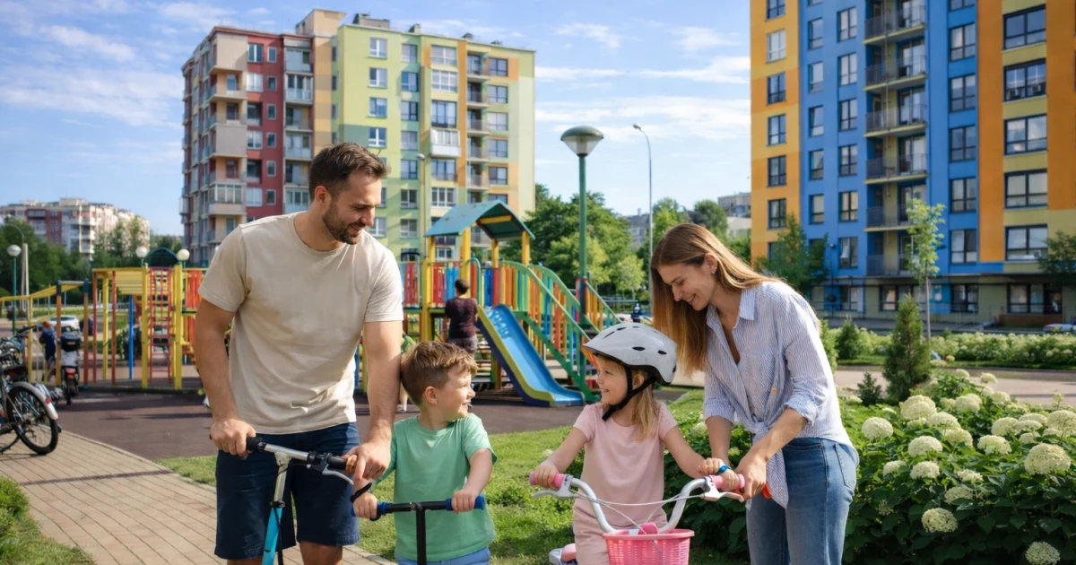 Найкращі райони Києва для життя з дітьми у 2026 році: де найбільше парків, шкіл і безпечних дворів