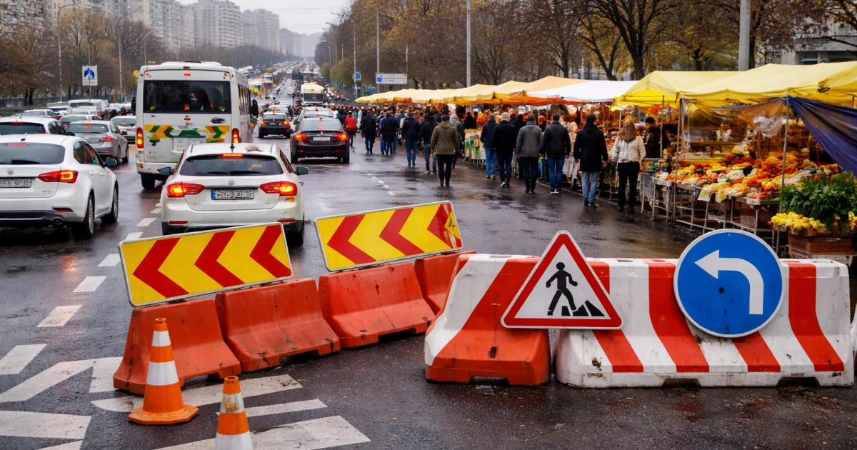 У Києві перекриють кілька вулиць: де чекати заторів 7-8 березня