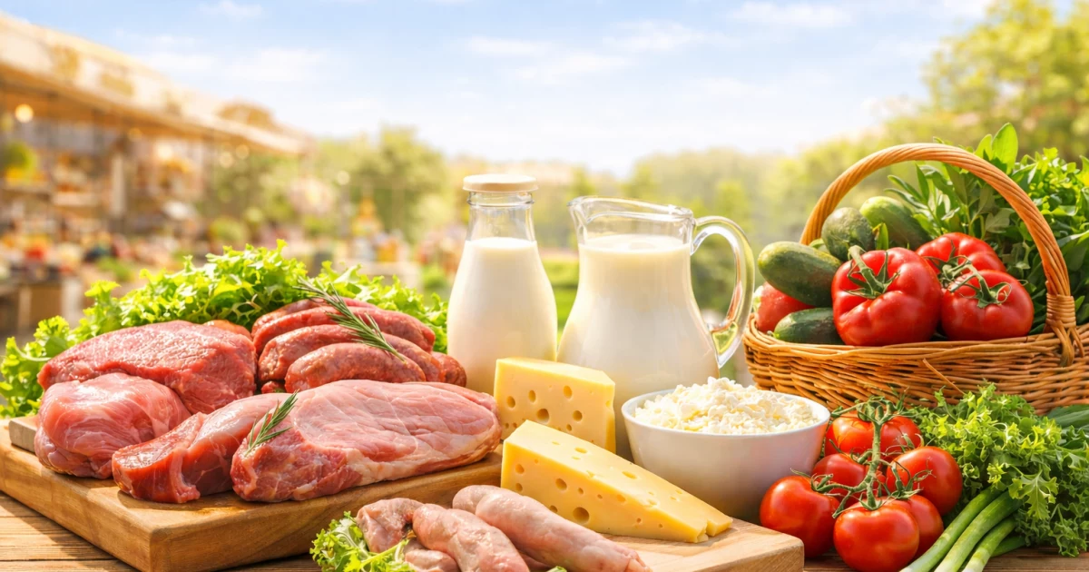 Фермерське м’ясо, молочка та овочі: де купити продукти у Києві цими вихідними
