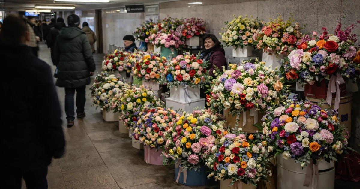 Ціни кусаються: скільки коштують квіти в центрі Києва перед 8 березня