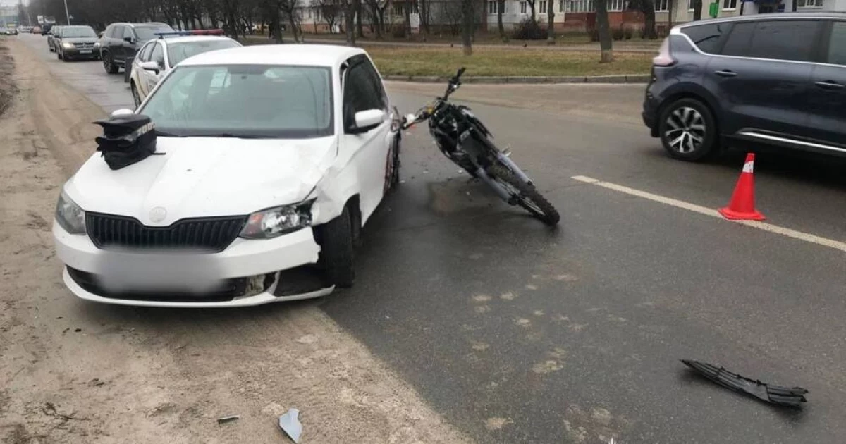 ДТП у Білій Церкві: підліток-мотоцикліст постраждав, госпіталізовано обох водіїв