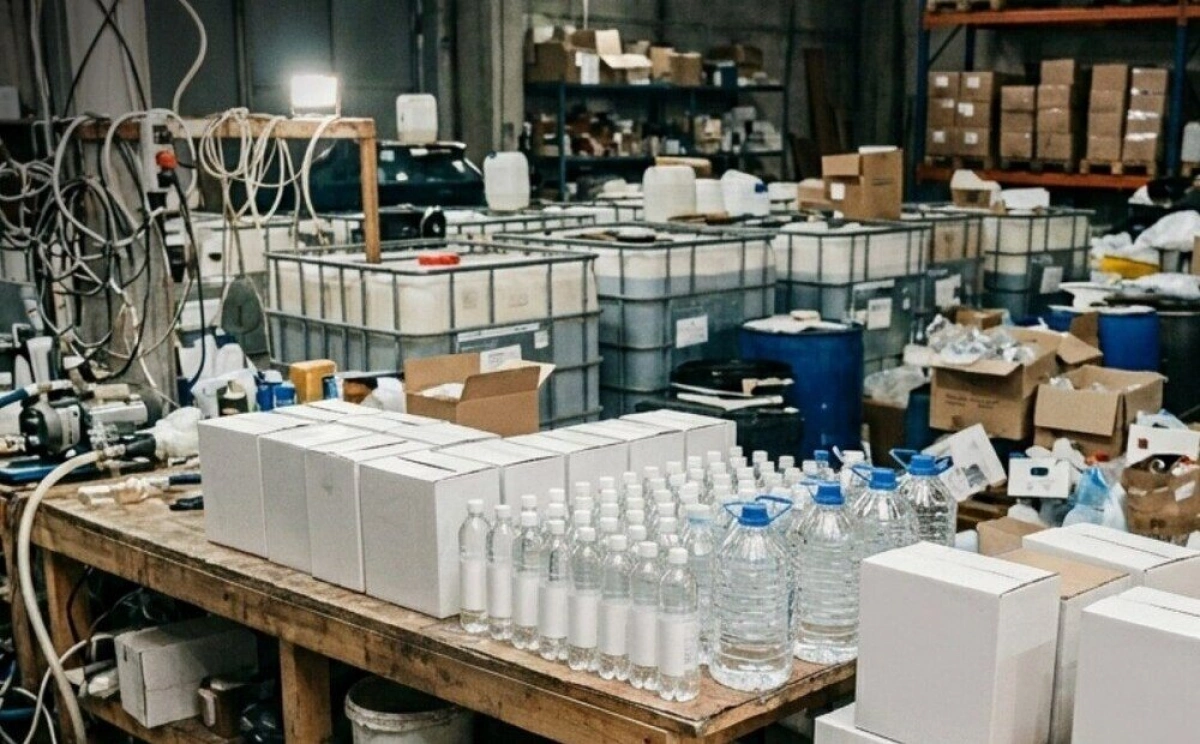 На Київщині судитимуть виробника 6 тисяч літрів фальсифікованого алкоголю