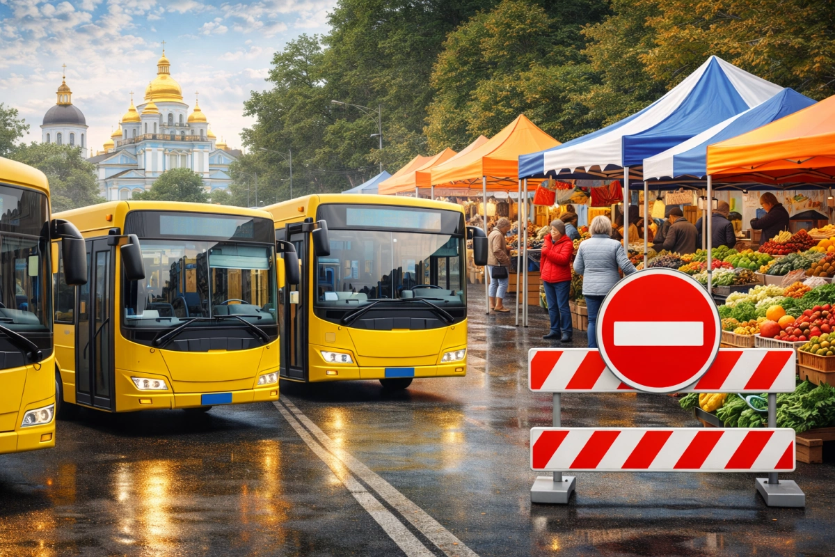 11 квітня столичні автобуси курсуватимуть зі змінами руху через заплановані ярмарки