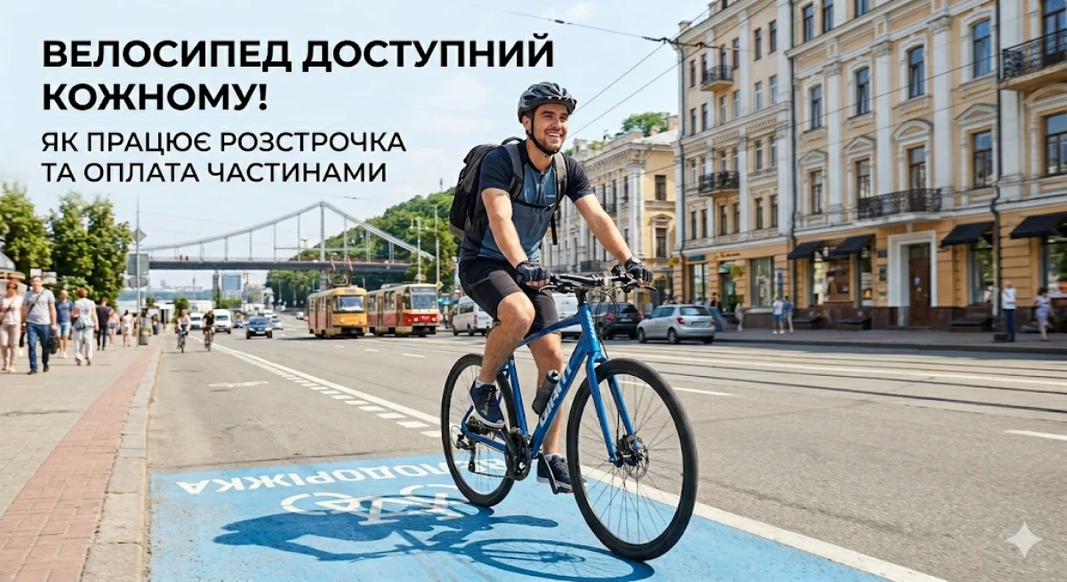Велосипед доступний кожному: як працює розстрочка та оплата частинами