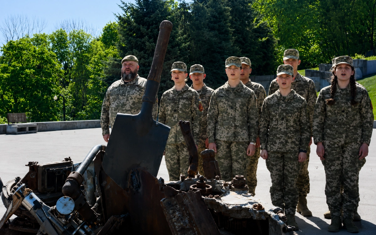 «Останню крапку ставить піхота»: у Києві з’явилася нова патріотична інсталяція
