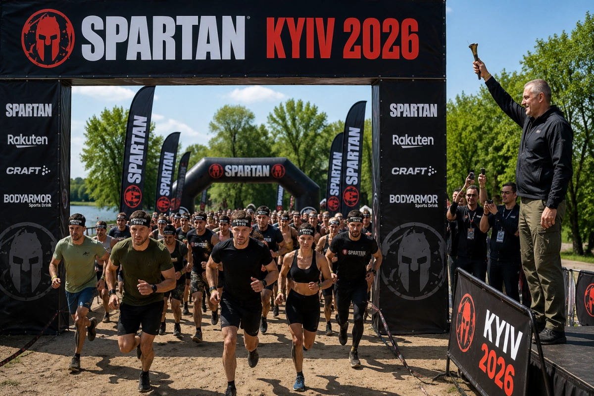 У Києві на Трухановому острові Кличко відкрив міжнародні змагання Spartan Kyiv 2026