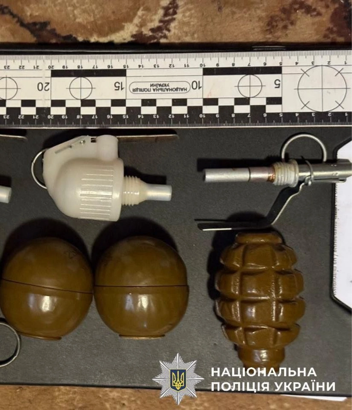 На Київщині чоловіка затримали за зберігання гранат і набоїв у власному будинку