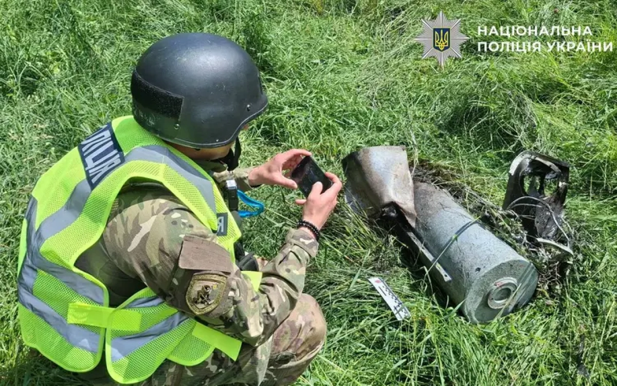 У Шевченківському районі Києва виявили бойову частину дрона “Герань-2” після обстрілу