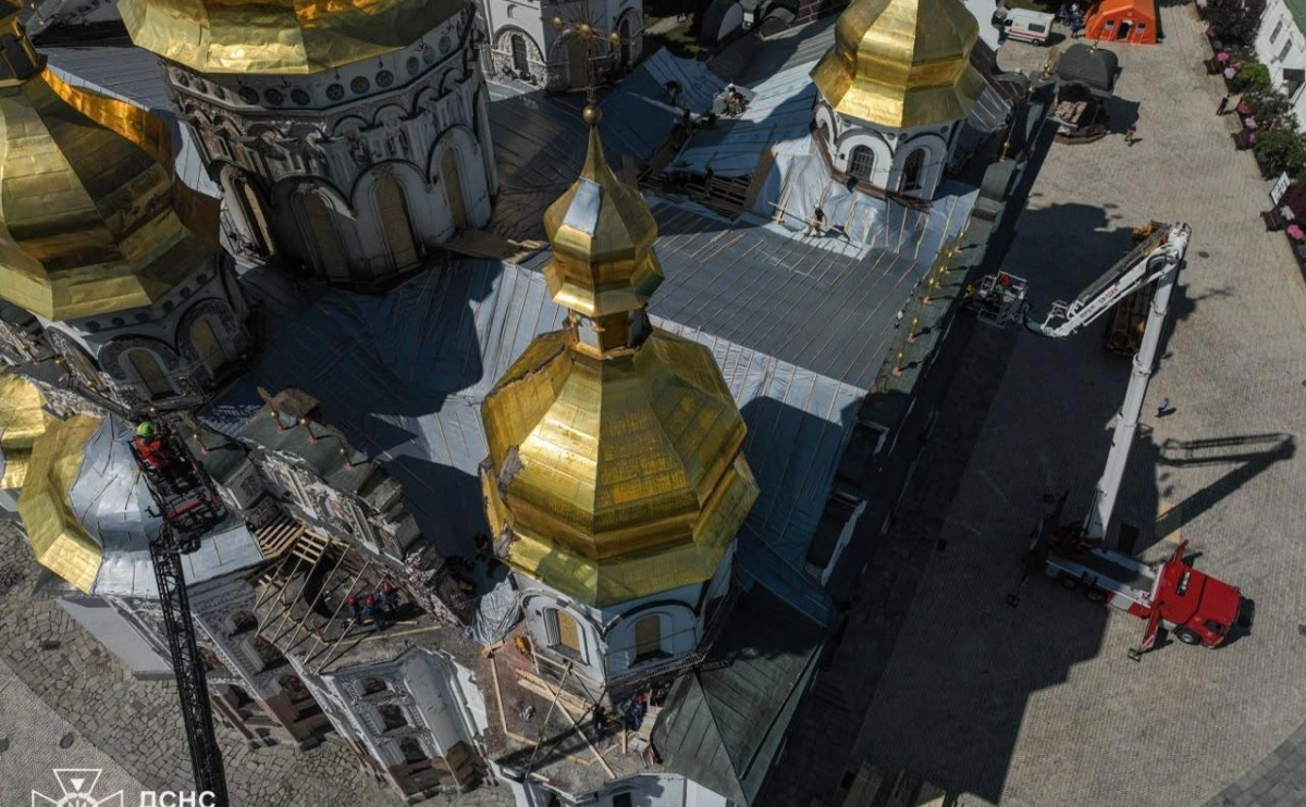 У Києві завершили консервацію даху Успенського собору Лаври: як виглядає святиня