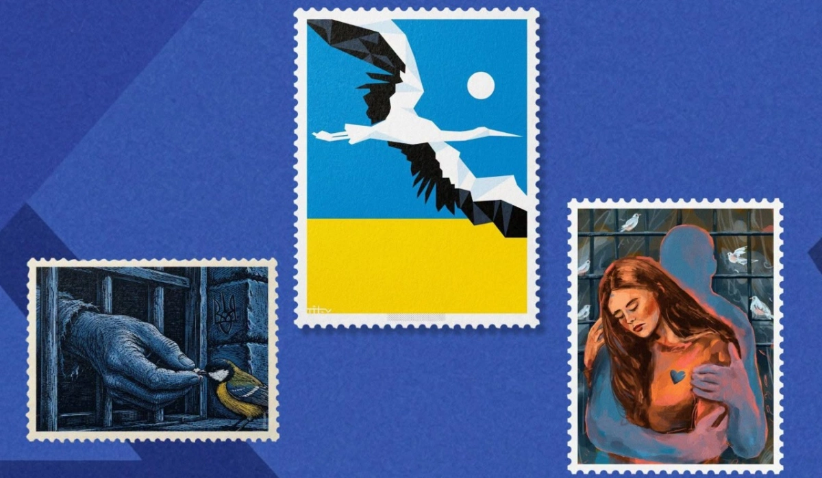 У «Дії» обрали марку до Дня Незалежності 2026: переміг ескіз «Лелека.Воля»
