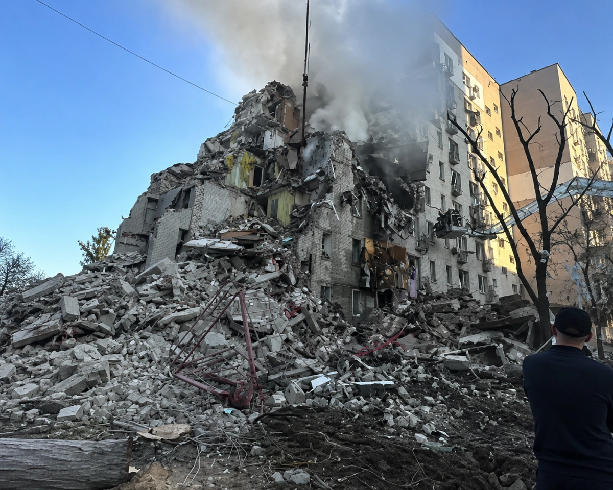 Обстріл Києва: 13 загиблих, майже 90 поранених, руйнування у всіх районах, у Дарницькому районі триває пошук людей під завалами