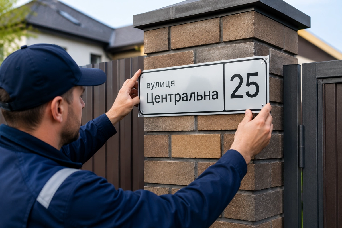 У Бучанській громаді мешканцям рекомендують замінити адресні таблички: що відомо