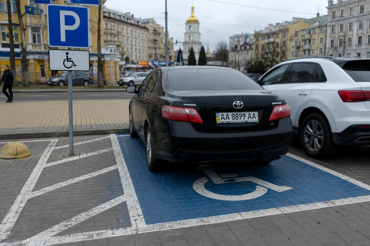 У Києві обговорили посилення покарання за паркування на місцях для людей з інвалідністю