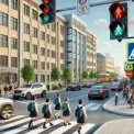 У Києві встановили нові світлофори для безпеки школярів