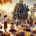 Осіннє рівнодення на Поштовій площі: малюки святкують врожай