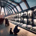 На скляному мосту Києва відкрили фотовиставку загиблого бійця "Правого сектора"