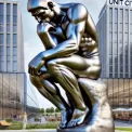 Що означає скульптура "Мислитель", встановлена в Києві?