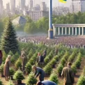 У Києві висадили клени на честь загиблих воїнів-музикантів