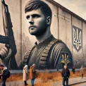На Троєщині відкрили мурал на честь загиблого бійця «Азова»