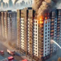 Пожежа на Русанівці: багатоповерхівка охоплена вогнем, всі деталі
