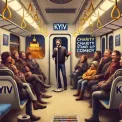 Благодійний стендап у київській електричці: допоможіть ЗСУ з усмішкою