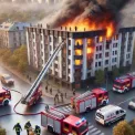 Пожежа в офісній будівлі в Києві: рятувальники врятували життя жінки