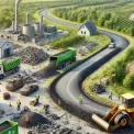 На Київщині дороги будують із переробленого будівельного сміття