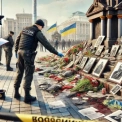 У Києві затримали порушника, що пошкодив меморіали на Майдані
