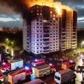 Нічна атака РФ дронами: уламки на багатоповерхівці в Броварах