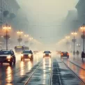 У Києві через туман оголосили небезпеку та попередили про ускладнення руху