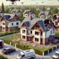 Уламки дронів на Київщині: п’ять будинків пошкоджено