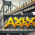 На набережній Дніпра у Києві з'явилось величезне графіті "Азов"