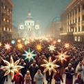 Масштабна Різдвяна хода в Києві: колядницькі зірки та святковий дух