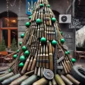 Ялинка з відпрацьованих снарядів у Києві: символ боротьби і святковий дух