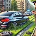 Водій BMW оштрафований у Києві за паркування на газоні: подробиці