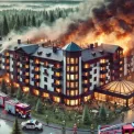 Пожежа на готельно-ресторанному комплексі під Києвом: є постраждалий