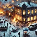 Уламки БпЛА поранили дитину та спричинили пожежу на Київщині