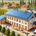 Німецькі партнери передали сонячні панелі для Білогородки на Київщині: деталі проекту