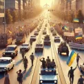 У Києві відбулась мирна акція та автопробіг на підтримку захисників ЧАЕС