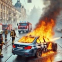BMW загорівся на Солом’янці: причини та подробиці пожежі
