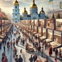 «В єдності сила»: виставка на Софійській площі, яка нагадує про єдність України