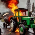 Чоловік підпалив трактор газової служби на Київщині через борги