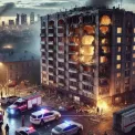 Наслідки нічної атаки в Києві: уламки БПЛА пошкодили багатоповерхівку на Оболоні