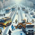 У Києві розпочали захист доріг і тротуарів від льоду: заходи безпеки