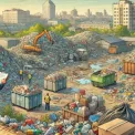 У Святошинському районі виявили стихійне звалище побутових відходів: що відомо та хто відповідатиме за прибирання?