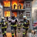 У Києві рятувальники врятували подружжя та їхнього песика під час пожежі